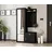 ax living Magnola Garderobenschrank 100 x 180,5 x 35 schwarz