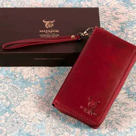 matador leder MATADOR CADIZ XL Damen Portemonnaie pink