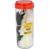 DeLock 19357 Kabelbinder-Sortiment Schwarz, weiß 1 Set