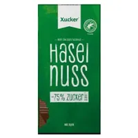 Xucker Xylit-Schokolade Vollmilch mit Haselnuss (80g)