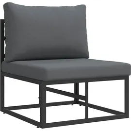 vidaXL Garten-Sofa-Set 4-tlg. schwarz Aluminium
