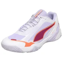 Puma Solarstrike W+ 4 Hallenschuhe Unisex white/heat fire/lilac crush 38