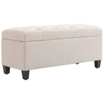 Homcom Sitzbank Truhenbank Weiß 100 x 40 x 44 cm