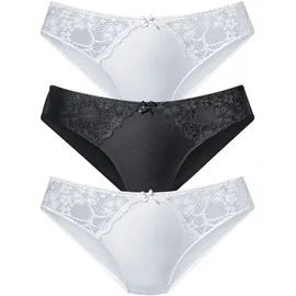 PETITE FLEUR Slip 3 St. Schwarz 44/46