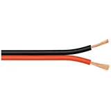goobay Lautsprecherkabel 100m Spule 2x 0,75mm² rot / schwarz (15083)