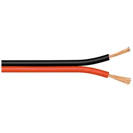 goobay Lautsprecherkabel 100m Spule 2x 0,75mm² rot / schwarz (15083)