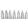 KS Tools 1/2" Bit-Stecknuss-Satz Innensechskant, kurz, 7-tlg.