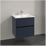 Villeroy & Boch Collaro Waschtischunterschrank C14300VQ 61,1x61x48cm, Waschbecken mittig, Marine blue