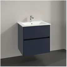 Villeroy & Boch Collaro Waschtischunterschrank C14300VQ 61,1x61x48cm, Waschbecken mittig, Marine blue