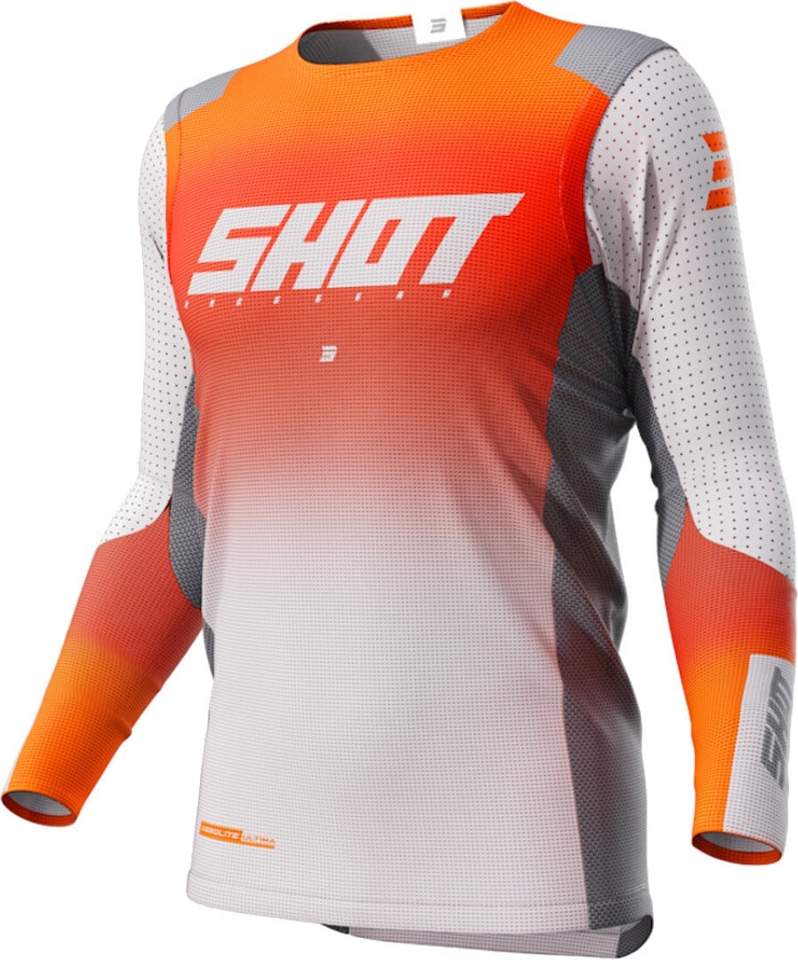 Shot Aerolite Ultima Motorcross jersey, wit-oranje, M Voorman