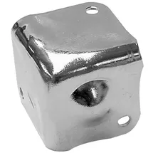 HQ Power Lautsprecherschutzecke, Weißes Metall, 38 X 38mm X 90°