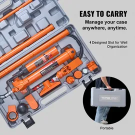 Vevor Wagenheber Stahl 10 t orange