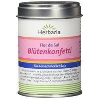 Herbaria Blütenkonfetti - Flor de sal Gewürzsalz, 1er Pack (1 x 60 g Dose)