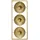 Atmosphera gold Metall Wanddekoration 25x61 cm