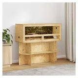 vidaXL Terrarienbasis mit Regal Braun 100 x 40 x 50 cm OSB