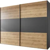 Wiemann Schwebetürenschrank Korfu 300 x 217 cm Holzoptik Braun Eiche