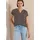 Cecil Kurzarmbluse mit Allover-Print Braun XL