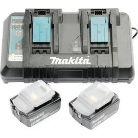 Makita Power Source Kit 18 V Li-Ion 2 x 5,0 Ah + DC18RD Ladegerät 199482-2