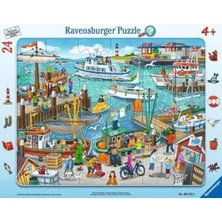 RAVENSBURGER 6152 Kinderpuzzle Ein Tag am Hafen