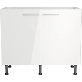 OPTIFIT Spülenschrank Optikomfort Rurik986 100 x 87 x 58,4 cm Weiß