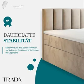 Trada Palermo 180 x 200 cm H3 Schwarz