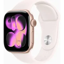 Apple Watch Series 11 GPS + Cellular 42mm Rose Gold Aluminium Sport Band light blush S/M