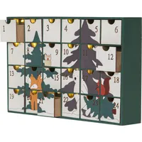 Weihnachtskalender Forest Friends Holz 24 Schubladen B 38cm