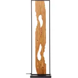 Brilliant LED-Standleuchte Chaumont 120 cm Schwarz und Holz