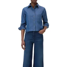 CLOSED Cropped Jeansbluse Blau S