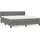 vidaXL Boxspringbett 180 x 200 cm Dunkelgrau