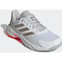 adidas Courtjam Control 3 Cloud White / Iron Metallic / Lucid Red 42