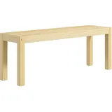 Homcom Sitzbank 2-Sitzer Essbank im Landhaus-Stil, Küchenbank Natur, Holz, 33x45x120 cm, Esszimmer, Bänke, Sitzbänke