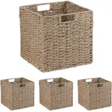 Aufbewahrungskorb Ordnungskorb Regalkorb Seegraskorb Flechtkorb Schrankkorb Set