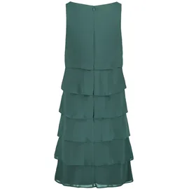 Vera Mont Cocktailkleid mit Volant Grün/Schwarz 42
