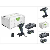 Festool Txs 18-Basic Akku Bohrschrauber 18 v 40 Nm Brushless + 1x Akku 3,0 Ah + Ladegerät + Systainer - Festool
