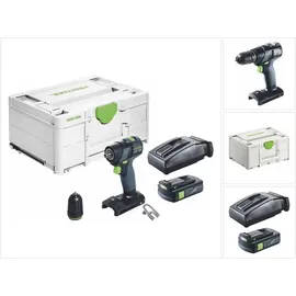 Festool Txs 18-Basic Akku Bohrschrauber 18 v 40 Nm Brushless + 1x Akku 3,0 Ah + Ladegerät + Systainer - Festool