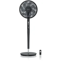Brandson Standventilator mit DC-Motor, Ventilator mit Fernbedienung, sehr leise, energiesparend, 60°, 90° und 120° Oszillation, Timer