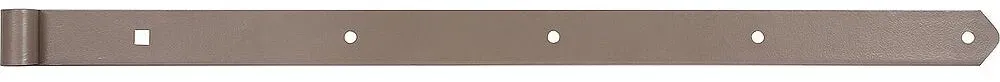 Ladenband DURAVIS® 800 ? 16 mm, gerade, Abschluss abgerundet, Material: Stahl, blau verzinkt, Oberfläche: perlbeige RAL 1035