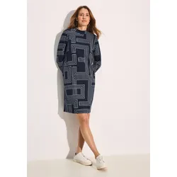Jerseykleid, mit grafischem Muster, weich und bequem, Gr. XS (36) - N-Gr, deep petrol, , 26355048-XS N-Gr