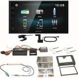 Kenwood DMX-125DAB Bluetooth USB DAB+ Einbauset für Audi TT 8J