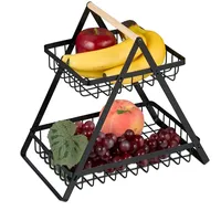 Relaxdays Obstkorb Etagere 2-stöckig,