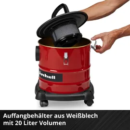 Einhell Aschesauger TC-AV 2032 DW 20 L 850 W Rot/Schwarz