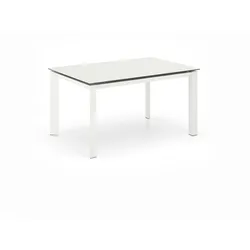 Account - Ausziehbarer Tisch (140/220 x 90 cm) aus weißer Keramik