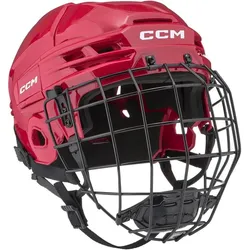 Eishockey-Helm Rot Erwachsene CCM 70 Combo ROT M