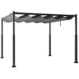 COSTWAY Pavillon, 3,1x3,1m Garten Pergola, wasserdicht