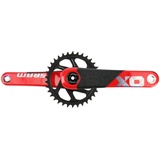 Sram X01 DH Kettenradgarnitur, Rot, 34z