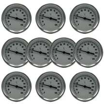 feueranker® Bimetall Thermometer Zeigerthermometer 0-120°C Tauchhülse