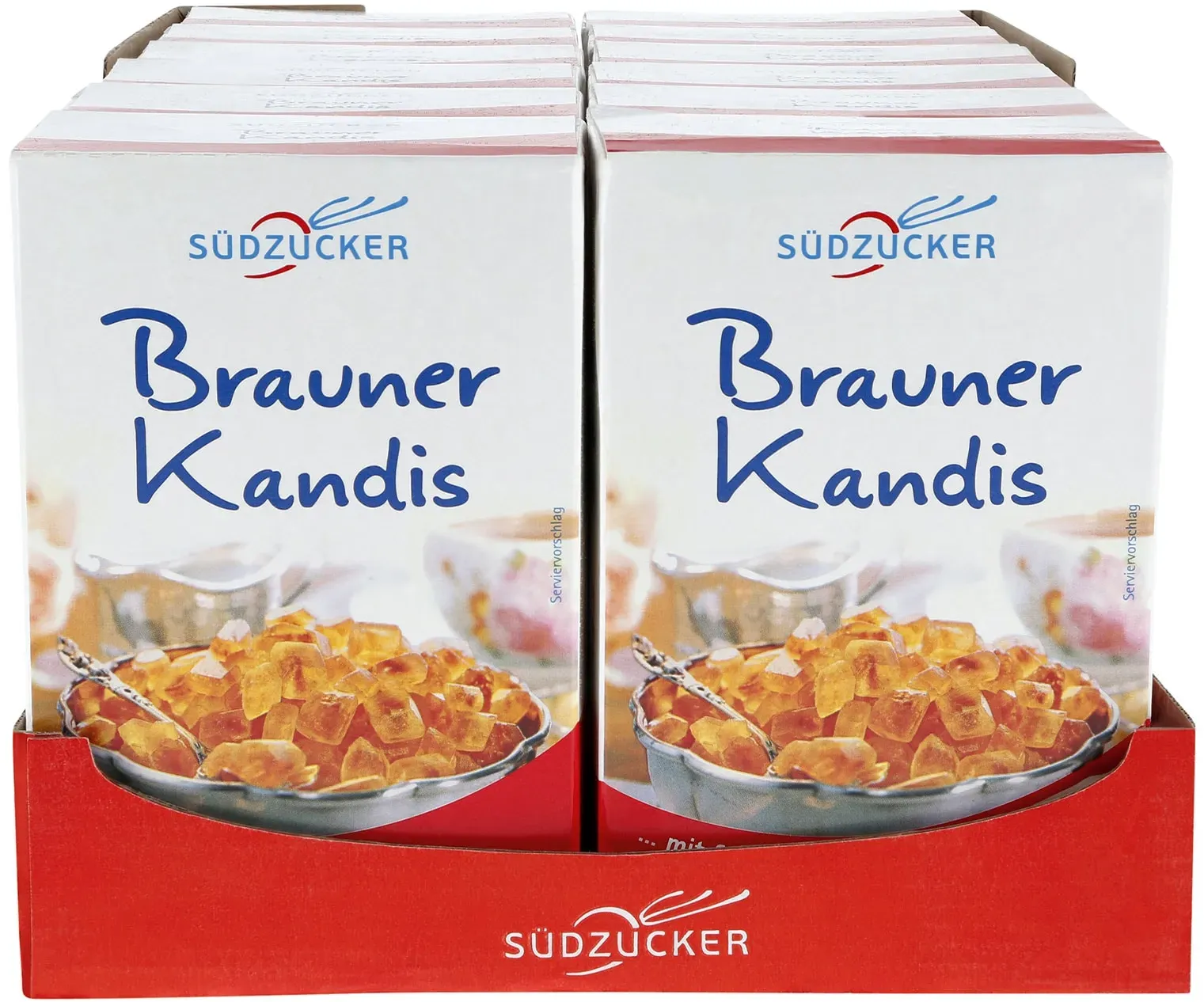 Südzucker Brauner Kandiszucker 500 g, 12er Pack