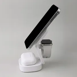 MaxLife 3-in-1 drahtloses Ladegerät 15W weiß