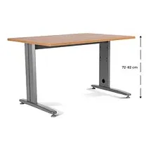 Rocada Schreibtisch Eiche grau